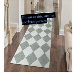 Beeiva Boho Checkered Rug Runners for Hallways Non skid, 2'x6'